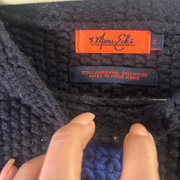 Marc ecko lambswool fair isle cable knit sweater - Picture 4 of 8